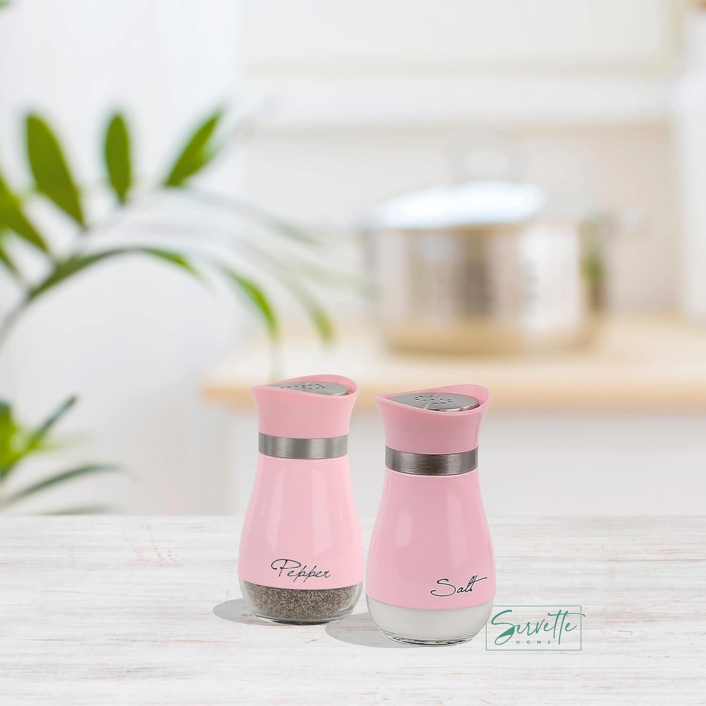 Chic Pink Salt & Pepper Shakers for Stylish Dining
